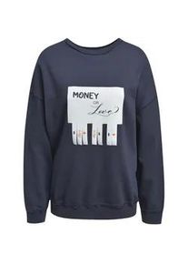 Smith & Soul Sweatshirt SMITH & SOUL, Damen, Gr. XXL, marine, Sweatware, Obermaterial: 65% Baumwolle, 35% Polyester, unifarben, oversize normal, Rundhals, angesetztes B&uuml;ndchen, Sweatshirts Sweatshirt, mit kreativem R&uuml;cken-Design, Rundhals