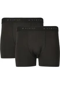 Boxershorts Virtus "Ontel V2", Damen, Gr. XXL, 2 Stk., schwarz, 95% Polyamid, 5% Elasthan, unifarben, Unterhosen, mit atmungsaktiver Funktion