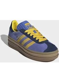 Sneaker Adidas ORIGINALS, Damen, Gr. 38,5, night indigo, eqt gelb, real lila, Leder, Schuhe Sneaker