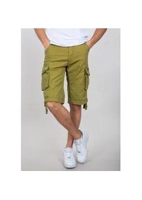 Shorts Alpha Industries "Jet Short", Herren, Gr. 30, Normalgr&ouml;&szlig;en, gr&uuml;n (khaki gr&uuml;n), Obermaterial: 100% Baumwolle, Hosen Shorts