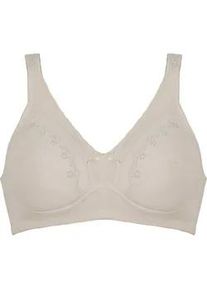 B&uuml;gelloser BH Naturana "Soft Cup", Damen, Gr. 100, Cup A, beige (light beige), Obermaterial: 85% Polyamid, 15% Elasthan. Cups: 100% Baumwolle, unifarben, BHs, feminin, bequem, elastisch, breite Tr&auml;ger, ohne B&uuml;gel
