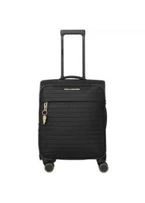Weichgep&auml;ck-Trolley Travelite "BARBARA & Travelite BARBARA STEPP, verschiedene Gr&ouml;&szlig;en und Farben", Damen, Gr. B/H/T: 40cm x 55cm x 23cm 40 l, schwarz, Nylon, unifarben, Koffer, Weichgep&auml;ck-Koffer Schl&uuml;sselanh&auml;nger Volumenerweiterung bei S/M