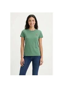 Levi's T-Shirt LEVI'S "TEE Minilogo", Damen, Gr. M (38), pine gr&uuml;n, Jersey, Obermaterial: 100% Baumwolle, unifarben, figurbetont h&uuml;ftlang, Rundhals, gerader Abschluss, Shirts T-Shirt, mit kleiner Logostickerei