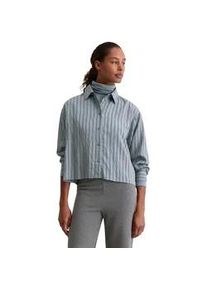 Marc O'Polo Langarmbluse MARC O'POLO "aus LENZINGTM ECOVEROTM", Damen, Gr. 40, medium blau, Obermaterial: 83% Viskose, 17% Polyamid, gestreift, regular fit normal, Manschette, Blusen