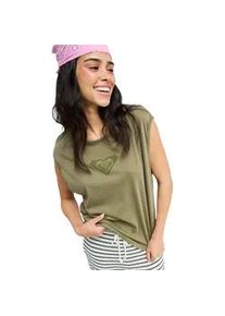 T-Shirt Roxy "Crystal Sea", Damen, Gr. S, oil gr&uuml;n, Obermaterial: 100% Walkfrottier;, Shirts T-Shirt