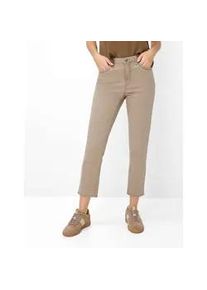 5-Pocket-Jeans Brax "Style MARY S", Damen, Gr. 46, Normalgr&ouml;&szlig;en, braun, Denim/Jeans, 45% Baumwolle, 44% Lyocell, 9% Elastomultiester, 2% Elasthan, Jeans 5-Pocket-Jeans