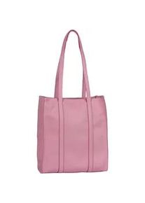 Shopper Gabor "Elfie", Damen, Gr. B/H/T: 30cm x 33cm x 9,5cm, pink, Polyurethan, clean, gepflegt, unifarben, Taschen Shopper, aus fein genarbtem, glattem Kunstleder und mit einem Logo Rubber Patch