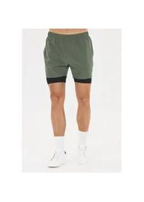 Shorts Virtus "Zayne V2", Herren, Gr. M, US-Gr&ouml;&szlig;en, gr&uuml;n, 95% Polyester, 5% Elasthan, unifarben, kurz, Hosen Shorts, mit elastischem Bund und innenliegendem Kordelzug