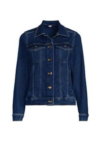LANDS' END Jeansjacke, Damen,  Blau, Baumwolle/Elasthan/Polyester, by Lands' End