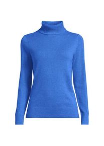 LANDS' END Rollkragen-Pullover aus Kaschmir, Damen,  Blau, Kaschmir, by Lands' End