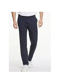 Stoffhose LINDBERGH "Stoffhose Slim Fit", Herren, Gr. M, navy, Obermaterial: 75% Polyester, 22% Viskose, 3% Elasthan; Futter: 100% Polyester, unifarben, slim fit, Hosen Stoffhose