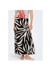 Maxirock Only "ONLCHIGO SAKURA LONG SKIRT WVN", Damen, Gr. M, schwarz aop:flower, Web, Obermaterial: 55% Viskose, 45% Nylon, bedruckt, kn&ouml;chellang, R&ouml;cke Maxirock, Viskosemischung