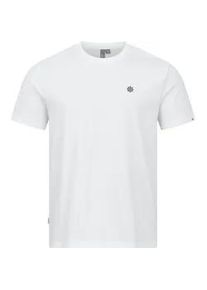 T-Shirt Ragwear "Samms H Gots YOUMODO", Damen, Gr. XXL (56), wei&szlig;, Material: 100% Baumwolle, Basic, regular fit h&uuml;ftlang, Rundhals, normaler Saum, Shirts T-Shirt, Kurz&auml;rmliges Shirt mit Kapit&auml;n-Stickerei