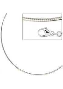 Halsreif Jobo, silber (silber 925), Halsketten, Damen, Silber 925 (Sterlingsilber), L: 50, 925 Silber 50 cm 1,5 mm