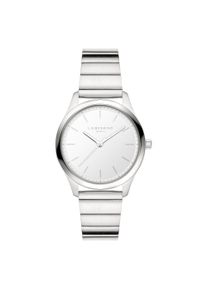 Quarzuhr Liebeskind Berlin "Basic Staples", silberfarben, wei&szlig;, Armbanduhren, Damen, Quarzuhr, Armbanduhr, Damenuhr, Edelstahlarmband, analog