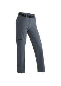 Funktionshose Maier Sports "Nata 2", Damen, Gr. 80, Langgr&ouml;&szlig;en, grau, 90% Polyamid, 10% Elasthan, Hosen Funktionshose, Damen Wanderhose, zipp-off Outdoor-Hose, 3 Taschen, Regular Fit