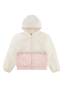 Blouson LEVI'S KIDS "LVG TAPE DETAILED COLOR BLOCK", M&auml;dchen, Gr. 12 (152), wei&szlig; (irish cream), Web, Obermaterial: 100% Polyamid. Futter: 100% Polyester, Jacken Blouson