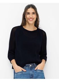 Brax Damen Strickpullover Style NALA navy, dunkelblau, Gr. 36