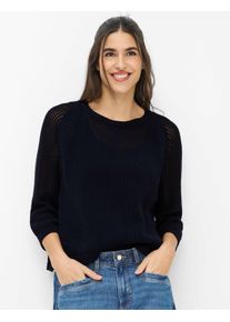 Brax Damen Strickpullover Style NALA navy, dunkelblau, Gr. 34