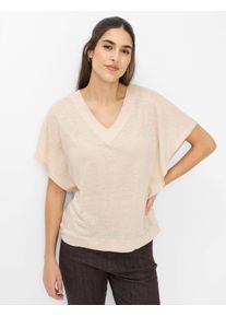 Brax Damen Shirt Style CASSIE S sandshell, Beige, Gr. 44