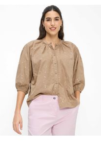 Brax Damen Bluse Style VIV light mocha, braun, Gr. 34