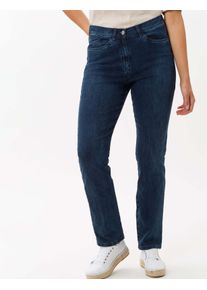 Raphaela by Brax Damen Five-Pocket-Hose Style LAURA SLASH STONED + EFFEKT, denim blau, Gr. 36