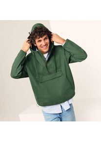 LANDS' END Kapuzen-Anorak aus Baumwolle, Herren,  Gr&uuml;n, Elasthan/Baumwoll-Mischung, by Lands' End