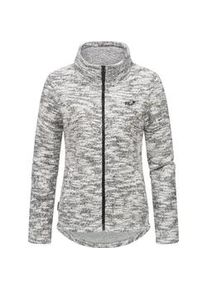 Strickjacke Ragwear "Liram Melange", Damen, Gr. XS (34), grau, Grobstrick, Obermaterial: 56% Baumwolle, 44% Polyester; Innenfutter: 100% Polyester, figurumspielend h&uuml;ftbedeckend, hoch geschlossener Ausschnitt, &Auml;rmel ohne &Auml;rmelschlitz abgesteppte Kante, Strickjacken Strickjacke, Kuschelige &Uuml;bergangsjacke in Strick-Optik