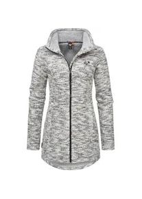 Strickjacke Ragwear "Miram Melange", Damen, Gr. XXXL(46), grau, Grobstrick, Obermaterial: 56% Baumwolle, 44% Polyester; Innenfutter: 100% Polyester, figurumspielend Po-bedeckend, hoch geschlossener Ausschnitt, &Auml;rmel ohne &Auml;rmelschlitz normaler Saum mit Daumenl&ouml;chern, Strickjacken Strickjacke, Kuschelige &Uuml;bergangsjacke in Strick-Optik