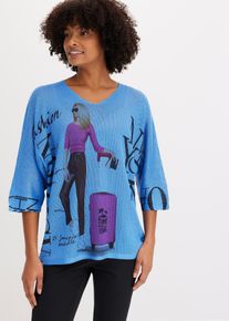 bonprix Pullover, blau, Gr.40/42 (M), sommerlicher Pullover