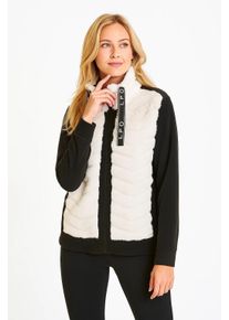Fleecejacke LPO "Lula", Damen, Gr. 48 (XL), whisper wei&szlig;, 86% Polyester, 14% Elasthan, regular fit, Jacken Fleecejacke, auch in Gro&szlig;en Gr&ouml;&szlig;en