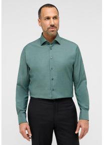 Langarmhemd Eterna "MODERN FIT", Damen, Gr. 46, Normalgr&ouml;&szlig;en, gr&uuml;n (dunkelgr&uuml;n), 100% Baumwolle, tailliert, Manschette, Hemden Langarmhemd, NON IRON (b&uuml;gelfrei)