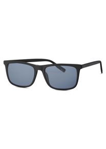 Sonnenbrille Tom Tailor "Modell 676012", Herren, schwarz, leicht gl&auml;nzend, Sonnenbrillen Sonnenbrille, Form Karree/Eckig, Logoschriftzug auf B&uuml;gel, Kunststofffassung