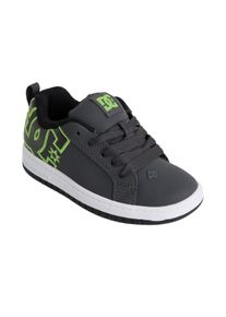 Sneaker DC Shoes "Court Graffik", M&auml;dchen, Gr. 13(30,5), schwarz-wei&szlig; (grau, schwarz, wei&szlig;), Obermaterial:Obermaterial: Leder / Futter: Textil / Au&szlig;ensohle: Gummi;, Schuhe Sneaker, Topseller