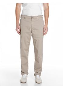 Chinohose Replay "Adhann", Herren, Gr. 33, L&auml;nge 30, khaki, Twill, Obermaterial: 98% Baumwolle, 2% Elasthan, unifarben, regular fit lang, Hosen Chinohose, in regul&auml;rer Passform, krempelbar