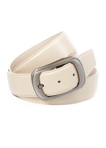 Lederg&uuml;rtel Anthoni Crown, Damen, Gr. 85, beige, Leder, unifarben, G&uuml;rtel Lederg&uuml;rtel, mit matter Schlie&szlig;e, im zeitlosen Look