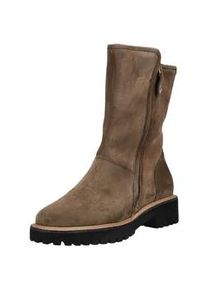 Stiefelette Paul Green "Paul Green Stiefelette Veloursleder", Damen, Gr. 38,5, braun, Veloursleder, Schuhe Stiefelette
