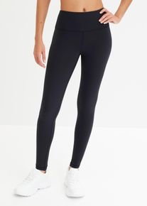 Funktionsleggings bonprix, Damen, Gr. 44/46 (L), N-Gr, schwarz, Jersey, Obermaterial: 75% Polyamid, 25% Elasthan, skinny fit, Hosen Funktionsleggings, aus elastischem und ultraleichtem Funktionsmaterial, formstabil