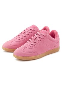 Sneaker ELBSAND "Freizeitschuh, Ledersneaker, Schn&uuml;rschuh", Herren, Gr. 38, pink, Obermaterial: 93% Rindsleder, 7% Lederimitat. Decksohle: 100% Textilmaterial. Futter: 100% Polyester. Laufsohle: 100% Synthetik, Veloursleder, Schuhe Sneaker, Retro Sneaker, Lederschuh, Schn&uuml;rhalbschuh aus Leder Unisex, Topseller