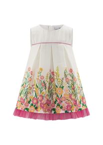 Sommerkleid happy girls "M&auml;dchenkleid", M&auml;dchen, Gr. 110, EURO-Gr&ouml;&szlig;en, ecru, Stoff, 100% Baumwolle, normal, Kleider Sommerkleid