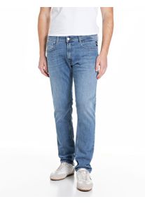Comfort-fit-Jeans Replay "Rocco", Damen, Gr. 33, L&auml;nge 30, medium blau 194, Denim/Jeans, Obermaterial: 98% Baumwolle, 2% Elasthan, comfort fit, Jeans Comfort-fit-Jeans, mit geradem Bein