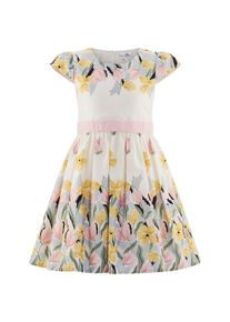 Sommerkleid happy girls "M&auml;dchenkleid", M&auml;dchen, Gr. 122, EURO-Gr&ouml;&szlig;en, ecru, Stoff, 100% Baumwolle, normal, Kleider Sommerkleid