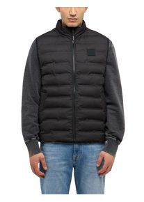 Kurzweste Mustang "Herren Style Dublin", Damen, Gr. S, schwarz, Web, 100% Polyester, regular fit, Westen Kurzweste