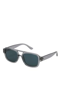 Jack & Jones Sonnenbrille JACK & JONES "JACRYDER SUNGLASSES NOOS", Herren, graveyard grau detail:j1575, 00, Sonnenbrillen Sonnenbrille