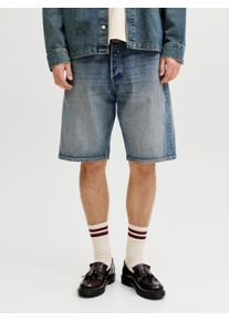 Jack & Jones Relaxshorts JACK & JONES "JJIALEX JJORIGINAL SHORTS SBD 300 SN", Damen, Gr. M, N-Gr, blau denim pack:tinted, Web, Obermaterial: 100% Baumwolle, unifarben, relaxed fit knielang, Hosen Relaxshorts, Baumwolle, relaxed fit