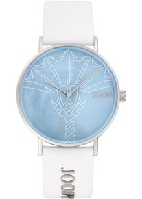 JOOP! Quarzuhr JOOP, blau (wei&szlig;), Armbanduhren, Damen, Quarzuhr, Armbanduhr, Damenuhr, analog, Lederarmband