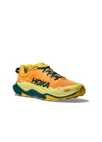 Trailrunningschuh Hoka One One "TORRENT 4", Herren, Gr. 46, sun coral, blau twilight, Synthetik, Textil, Schuhe Trailrunningschuh