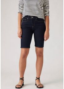 Levi's Shorts LEVI'S "SHAPING BERMUDA", Damen, Gr. 29, N-Gr, schwarzest sky, Web, Obermaterial: 80% Baumwolle, 19% Polyester, 1% Elasthan, regular fit kniefrei, Hosen Shorts, Sommerhose im Five-Pocket Style