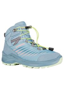 Wanderschuh Lowa "ZIRROX II GTX MID JR", Jungen, Gr. 40, arktis, mint, Synthetik, Textil, Schuhe Wanderschuh, wasserdicht, winddicht,atmungsaktiv dank GORE-TEX Membrane