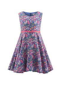 Sommerkleid happy girls "M&auml;dchenkleid", M&auml;dchen, Gr. 134, EURO-Gr&ouml;&szlig;en, blau, Stoff, 100% Baumwolle, normal, Kleider Sommerkleid